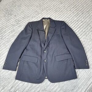 Chaps By Ralph‎ Lauren Men's Suit Jacket Blazer 2 Button, Navy,